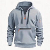 Men's Hooded Zipper Hoodie for Casual Autumn Winter Streetwear - Himpall